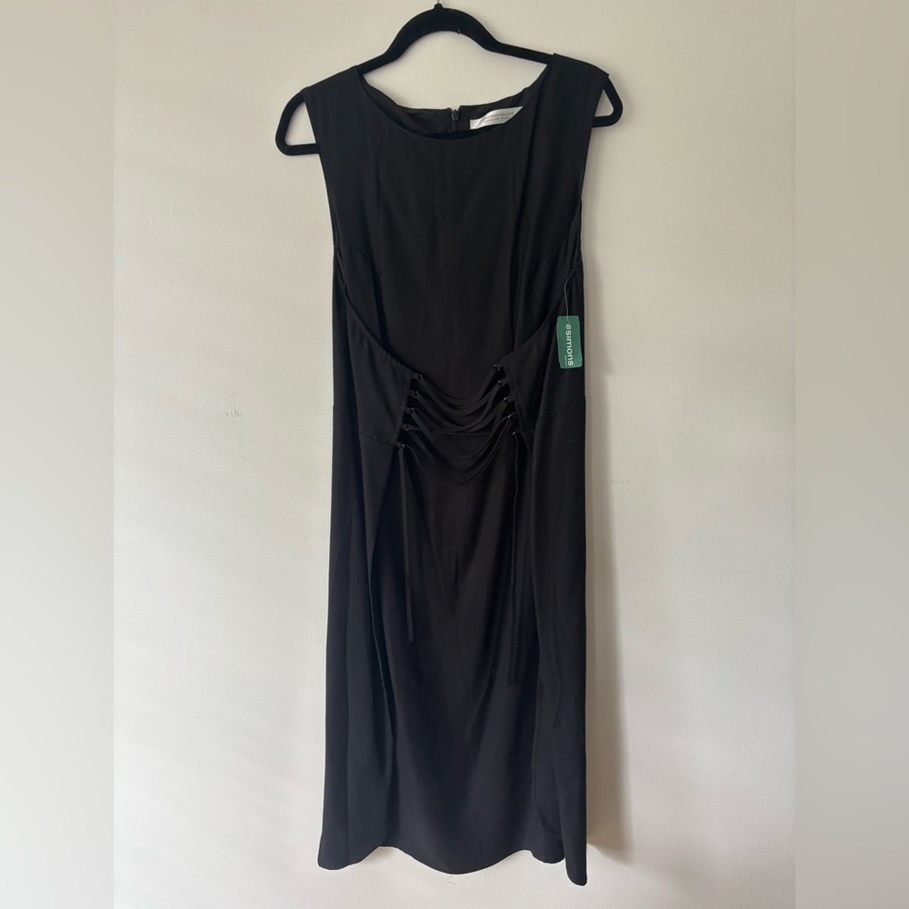 Black Ruched Sleeveless Maxi Dress